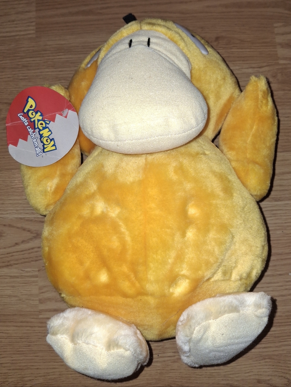 Nintendo Yellow Psyduck Plush with Cream Accents